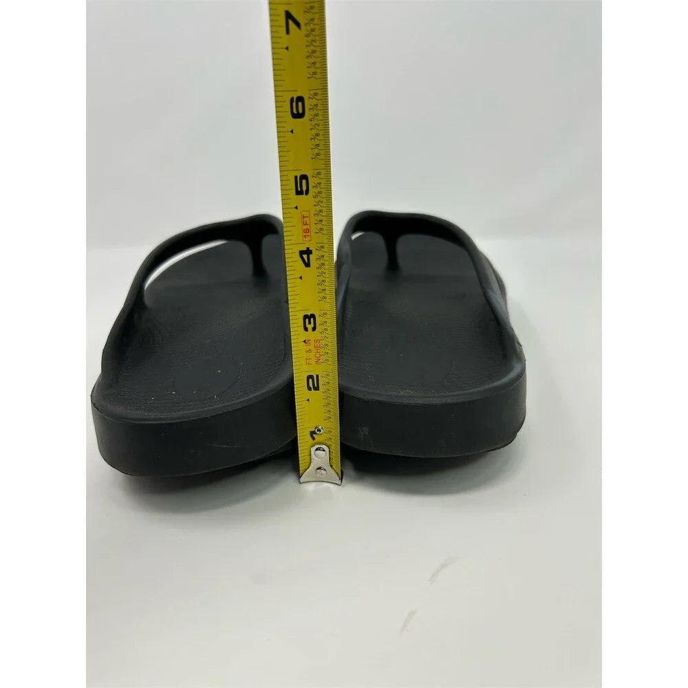 OOFOS OOriginal Recovery Flip Flops Sandals Black Unisex Comfort Size 13